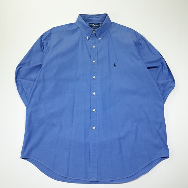CL769 XL 폴로 90s 홍콩판 핀포인트 버튼다운 블루 셔츠 남방