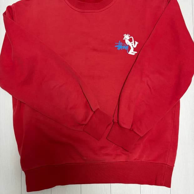 90s 스투시 재즈맨 스웻셔츠 L