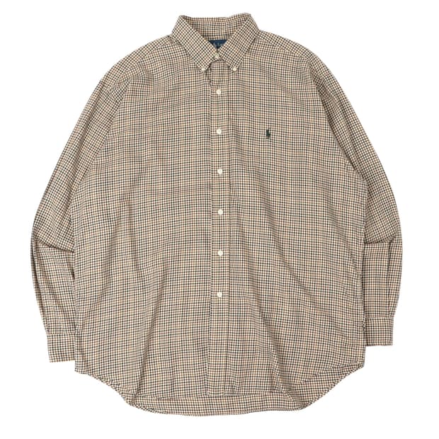 폴로 랄프로렌 블레이크 브라운 깅엄 체크 셔츠