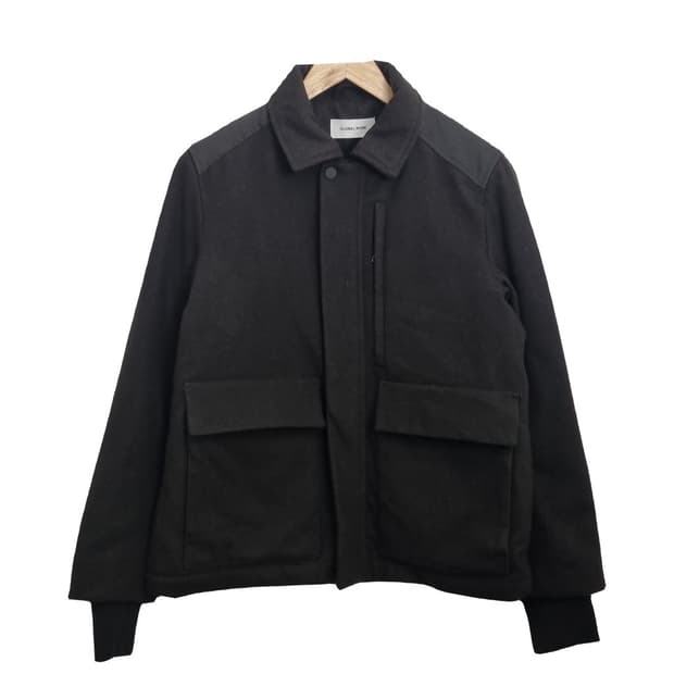 글로벌워크 블랙 울자켓 