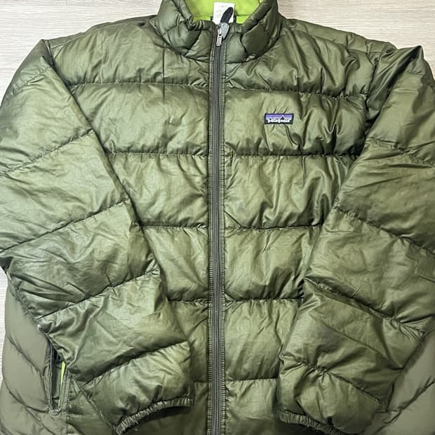 파타고니아 비비 다운 자켓 올리브