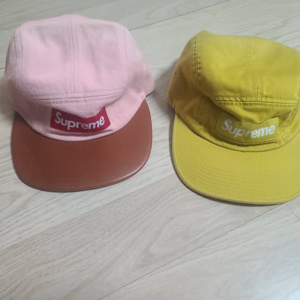 슈프림 캠프캡 핑크 & 옐로우