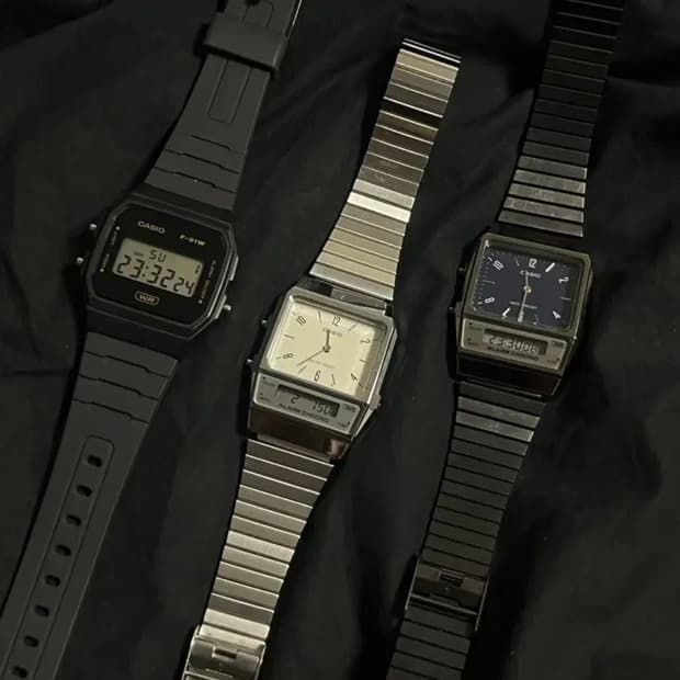 카시오 시계 메탈