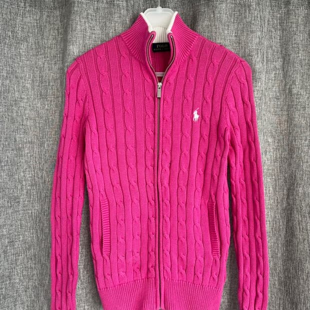 폴로 랄프 로렌 꽈배기 니트 가디건/#3399