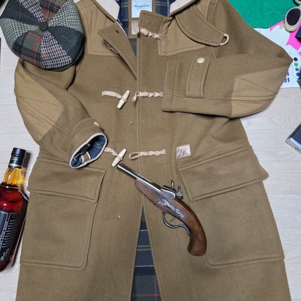 (3~4회 착용)BEAN POLE 더플코트 떡볶이 코트 빈폴