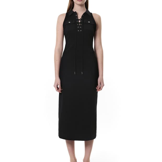 세릭 cerric lace-up collar dress 드레스 원피스