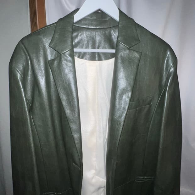 데비어퍼 레더 블레이저