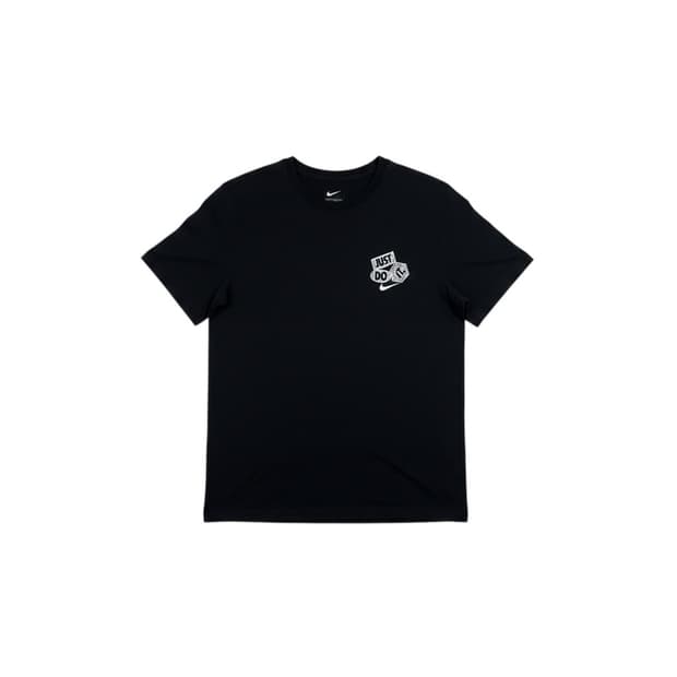 (XL) 나이키 JUST DO IT 프린팅 반팔 티 블랙