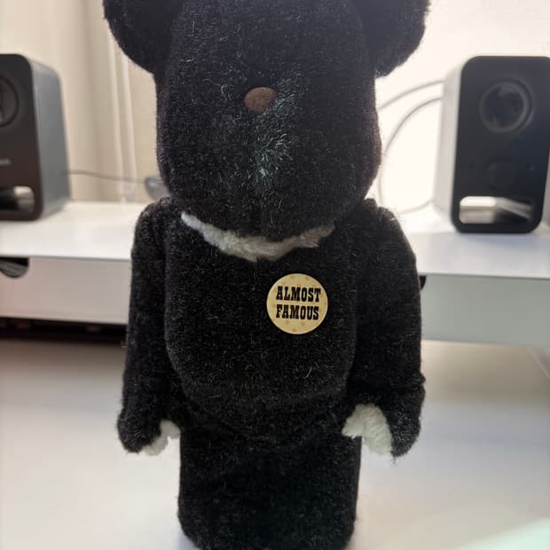 베어브릭 HF 후지와라 히로시 블랙 400%