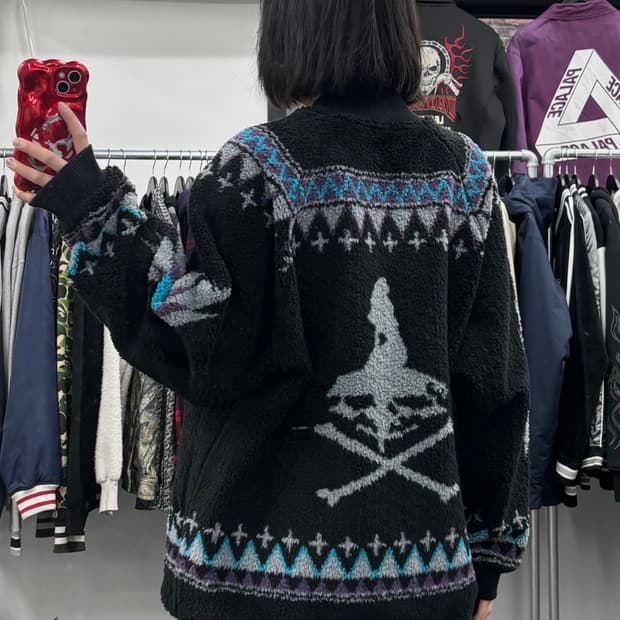 히스테릭 글래머 에스닉 플리스 자켓