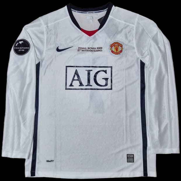 레트로)08-09 맨유 어웨이 챔스파이널버전 호날두 긴팔 유니폼 L