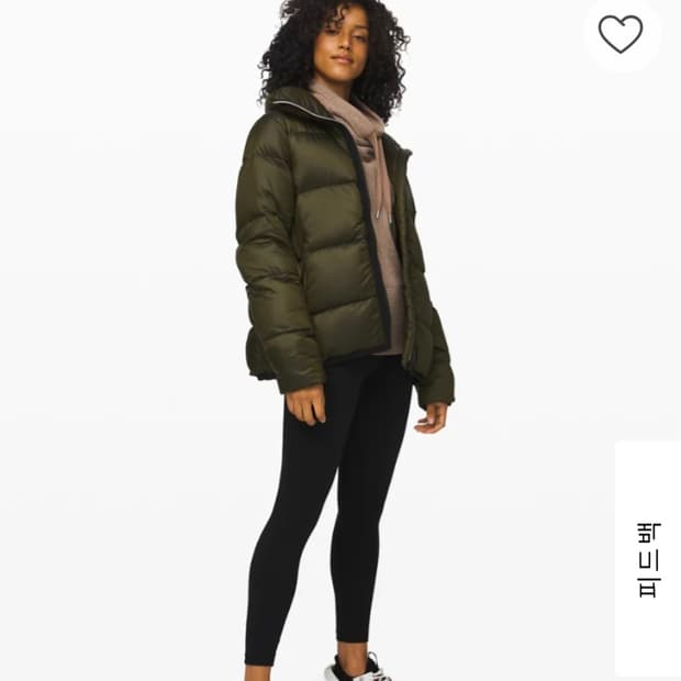 [6/55~66] 룰루레몬 푸퍼패딩 다크올리브