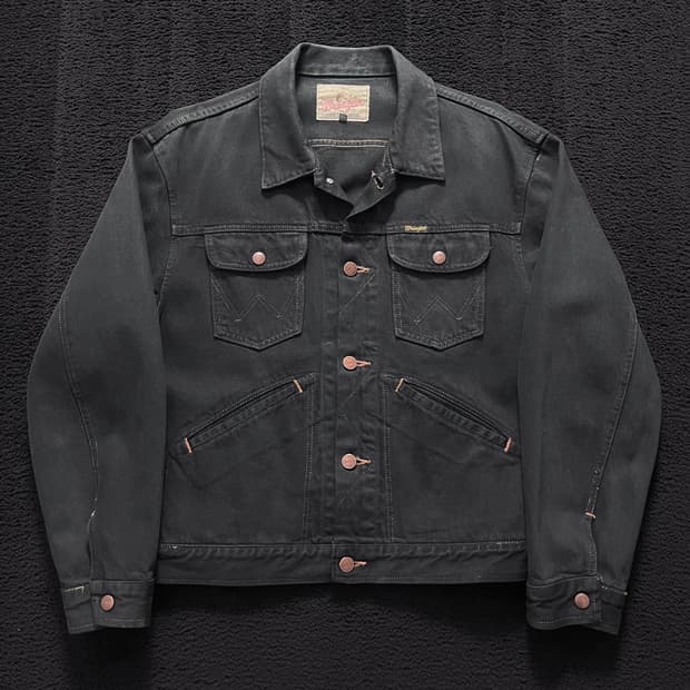 빈티지 랭글러 124MJ 데님 자켓 블랙