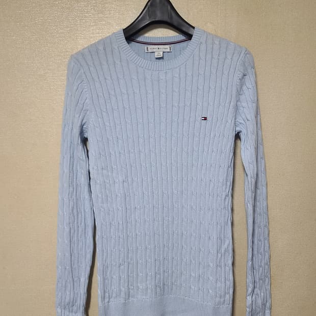 한섬 타미힐피거 케이블 코튼니트