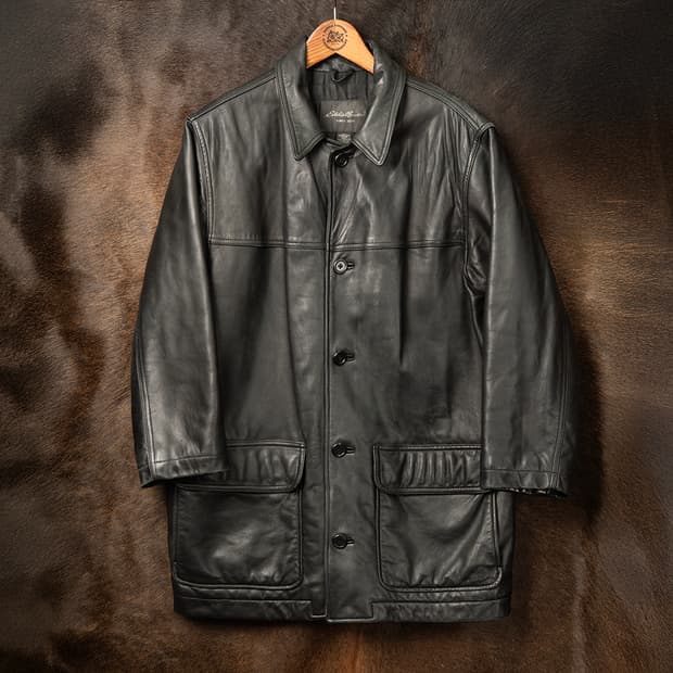 [M] 에디바우어 램스킨 레더코트 