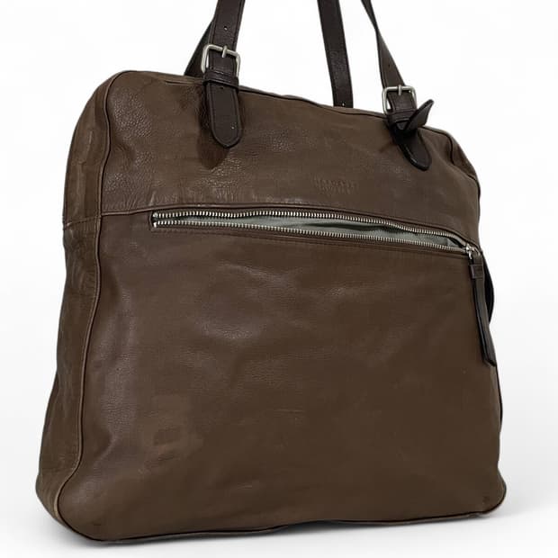 마가렛 호웰 아이디어 소가죽 버클 토트백