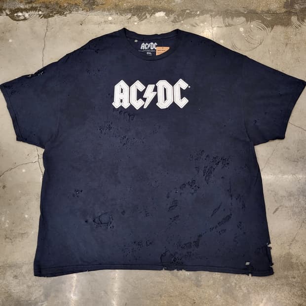 미국빈티지 ACDC 밴드 티셔츠 반팔티 락티셔츠