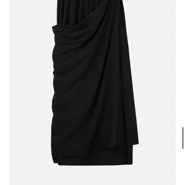 세릭 drape long skirt 블랙