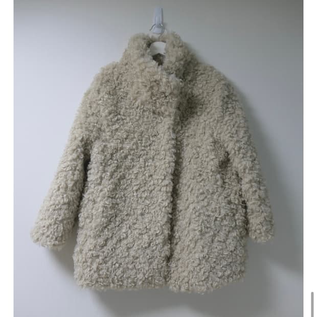 세이지블루 퍼코트 퍼자켓