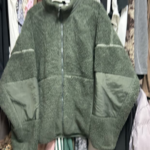 아디다스 보아 플리스 자켓 카키그린