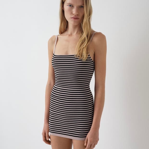 [XS,S,M]기마구아스 Camu 스트라이프 원피스/블랙