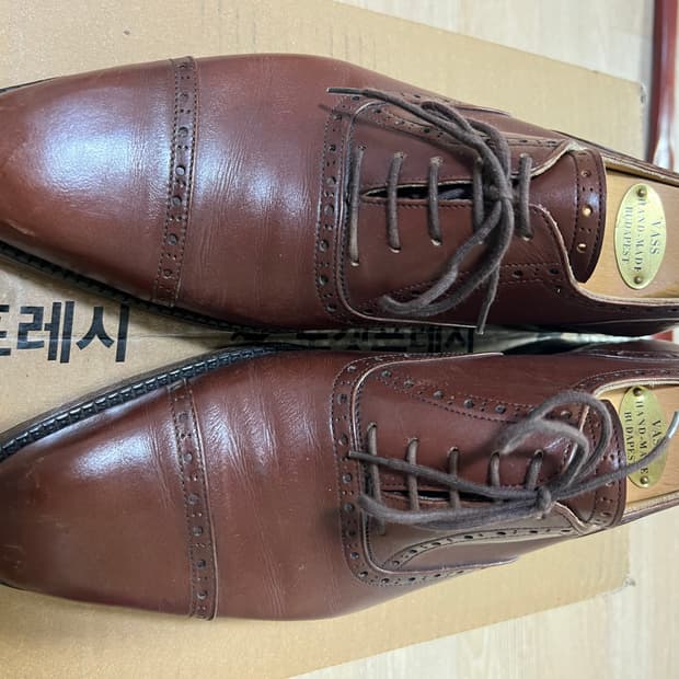 vass 바쉬 쿼터브로그 브라운 구두 uk6