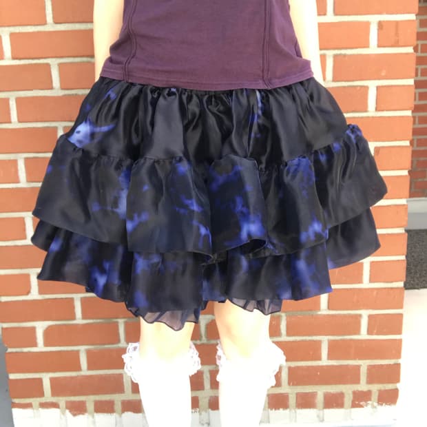 vintage tiered ruffle pants