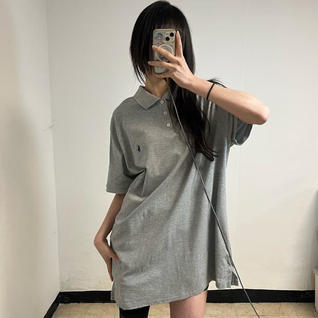 Polo Ralph Lauren Grey Collar T-Shirt