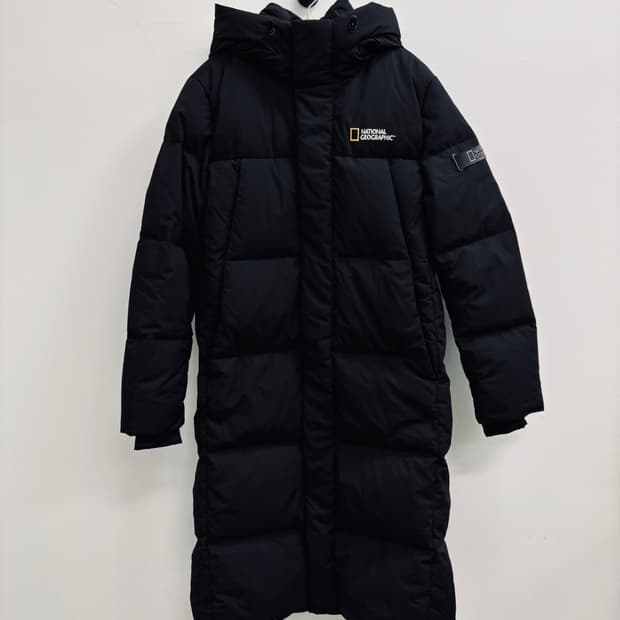 내셔널지오그래픽 구스다운 롱 패딩