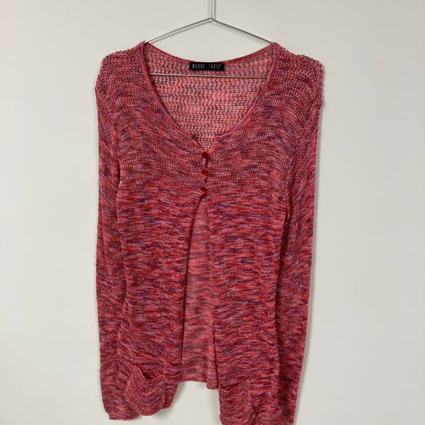 빈티지 버튼 가디건