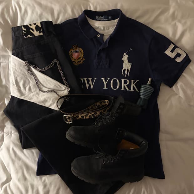 폴로 랄프로렌 빅포니 치프키프 뉴욕 네이비