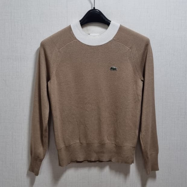라코스테 브라운 니트 긴팔티