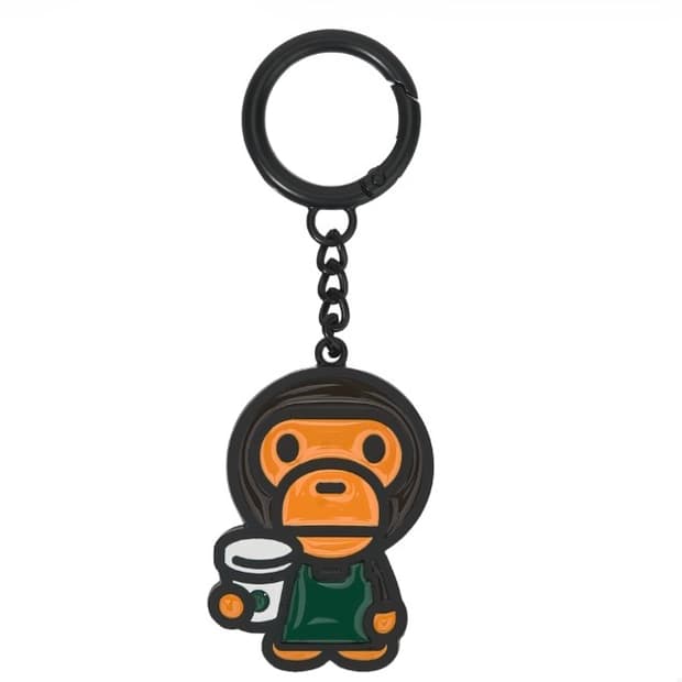 스타벅스 x 베이프 베이비 마일로 키체인