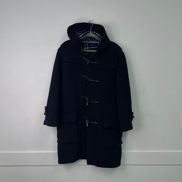 100 버버리 울 후드 떡볶이 코트