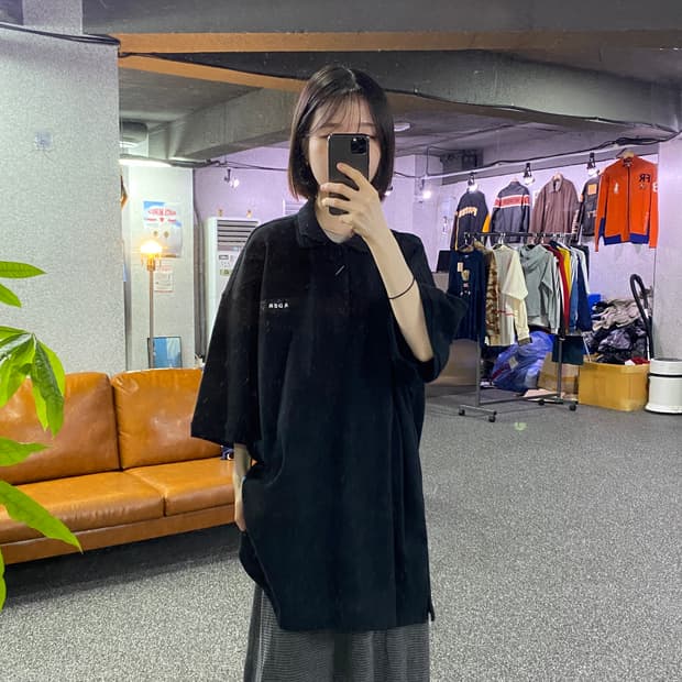 아더에러 덕테이프 로고 폴로 셔츠 B5091