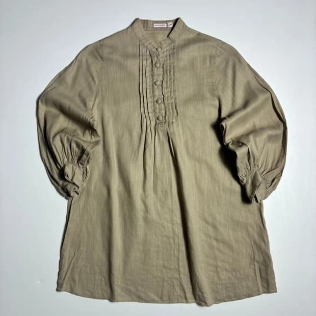 Selected 00's JAPAN 셔링 린넨 블렌디드 원피스 R3002