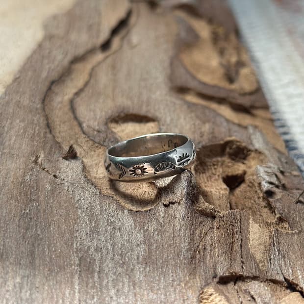 [네이티브 아메리칸]Johnny Johnson 나바호 스털링 실버 링 1