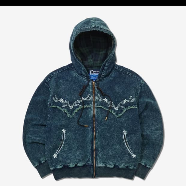 펜필드 플라워 인디고 후드 집업 L사이즈