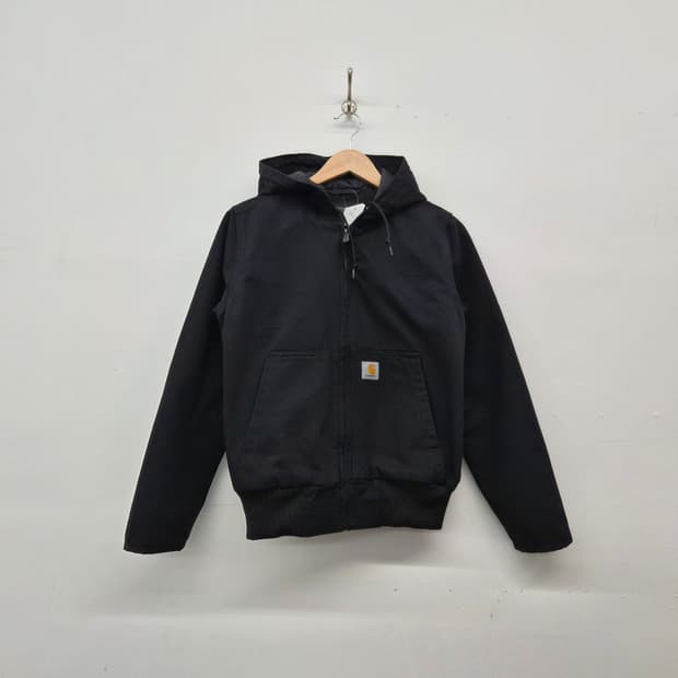 칼하트 액티브 후드 자켓 블랙 남녀공용 S