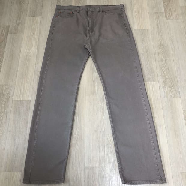 (40) 리바이스 Levi's 505 레귤러핏 올리브 그레이 데님 505