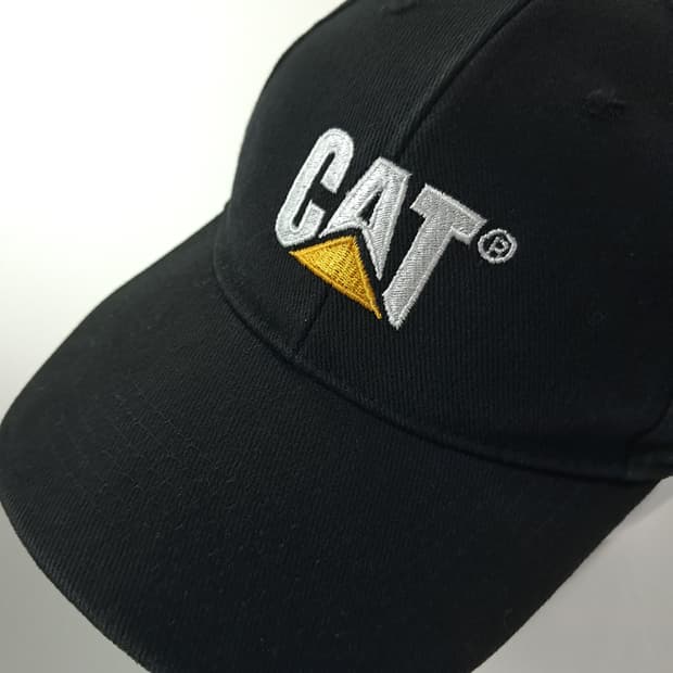 CJ521 캐터필러 CAT 00s 블랙 워크웨어 볼캡 모자