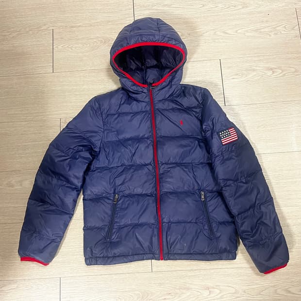 폴로 성조기 패딩