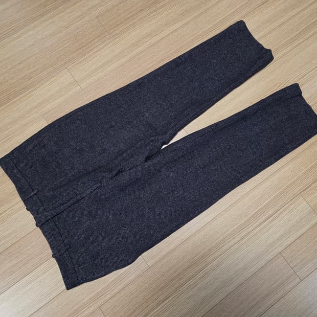 타임 옴므  헤링본 짜임 울  슬랙스 팬츠