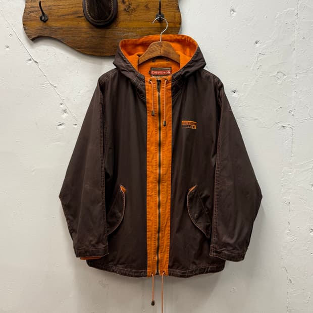 CHEVIGNON Contrast Panel Hooded Fleece-L