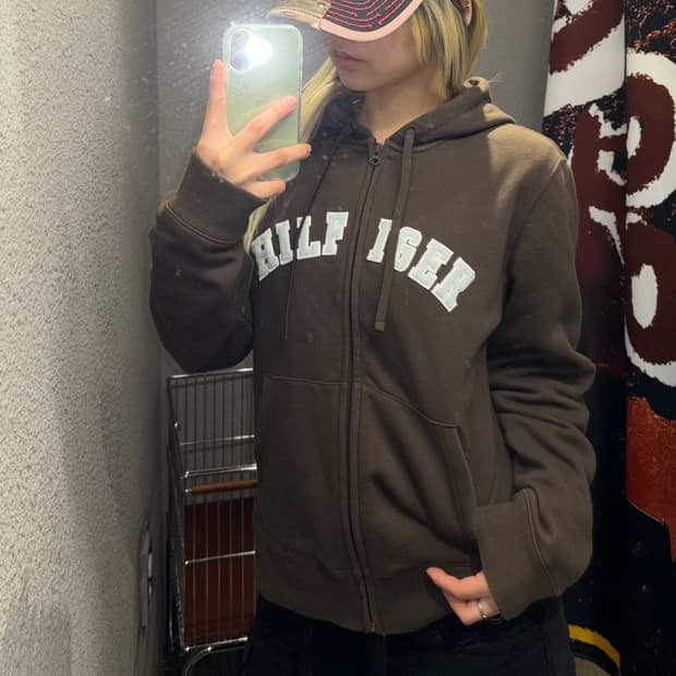 타미힐피거 슬림핏 후드집업