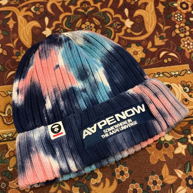 AAPE 타이다이 니트 비니 (FREE SIZE)