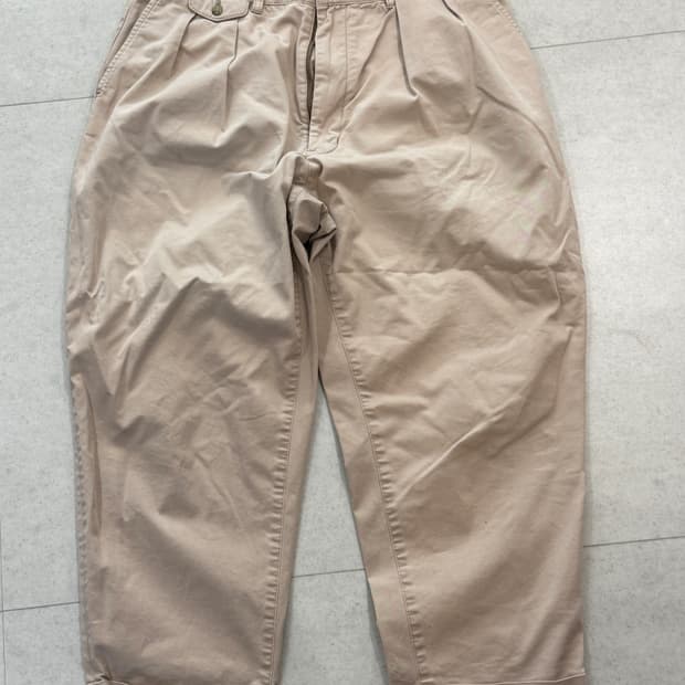 빔즈플러스 투 플리츠 치노 L beams plus