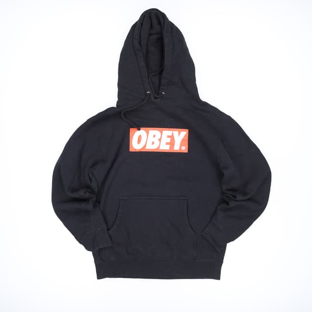 S OBEY 프린팅 후드티 0424H1