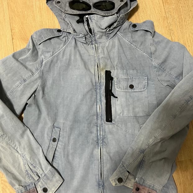 C.PCompany 고글 데님 후드 자켓