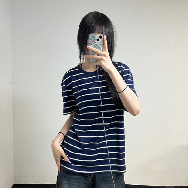 Polo Ralph Lauren Navy Stripe T-Shirt